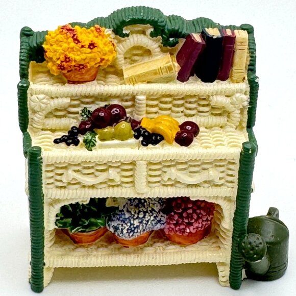 Avon Vtg Victorian Memories Collection Miniature Terrace Set Furniture Bonus Pc - Picture 4 of 16